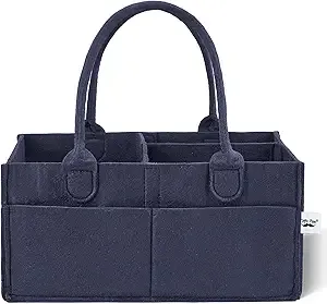 Mr. Pen- Baby Diaper Caddy Organizer, Navy Blue, Nursery Storage Bin and Car Organizer for Diapers and Baby Wipes