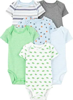 Simple Joys by Carter’s Baby-Boys 6-Pack Short-Sleeve Bodysuit