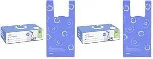 Ubbi Disposable Diaper Sacks, Lavender Scented, Easy-To-Tie Tabs, Diaper Disposal or Pet Waste Bags, 200 Count (Pack of 2)