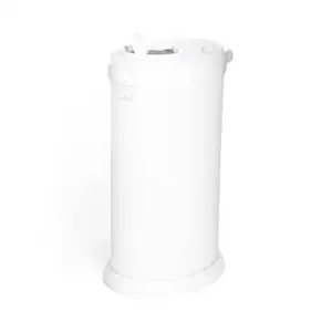 Ubbi Steel Diaper Pail, Odor Locking, No Special Bag Required, Award-Winning, Registry Must-Have, White